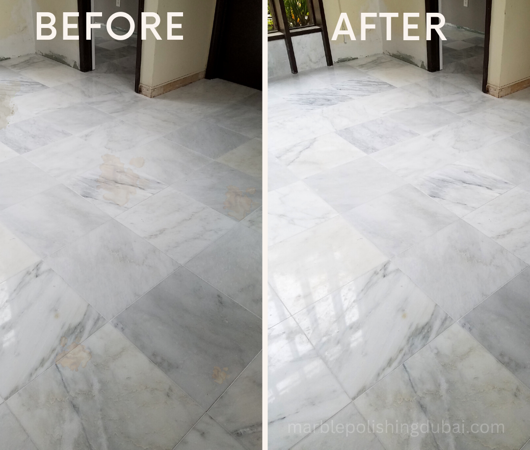 Marble floor Polishing